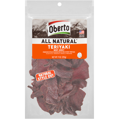 OBERTO Oberto All Natural Teriyaki Beef Jerky 9 oz., PK6 2670